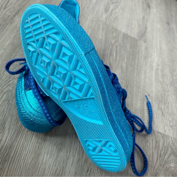 Converse Blue and Teal Women's Shoes - Picture 5 of 8